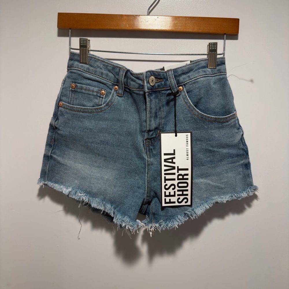 Almost Famous Festival Short Women's Denim Cutoff Shorts - Blue